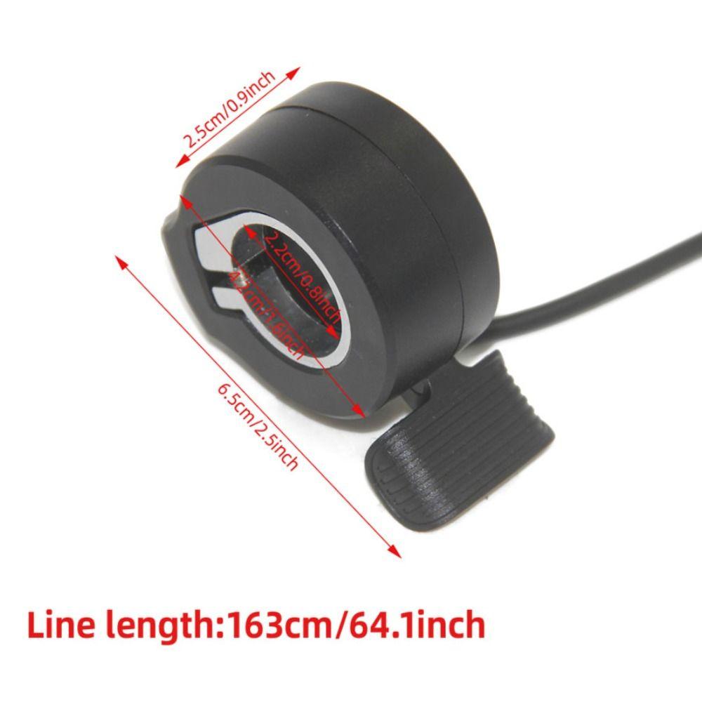 3 Wires Finger Throttle Accelerator ABS Electric Scooter Thumb Throttle for 130X E-Bike Application
