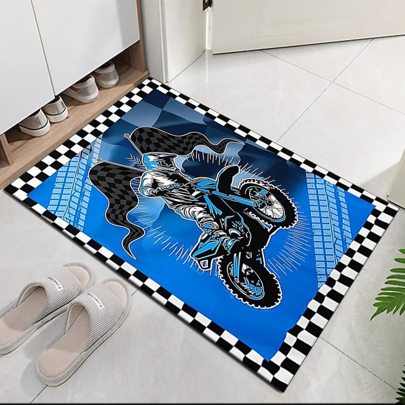 Covor Imprimat Motociclete Off-Road, pentru Scaun de Birou Camera de Zi Dormitor Bucătărie Decor Cadouri.