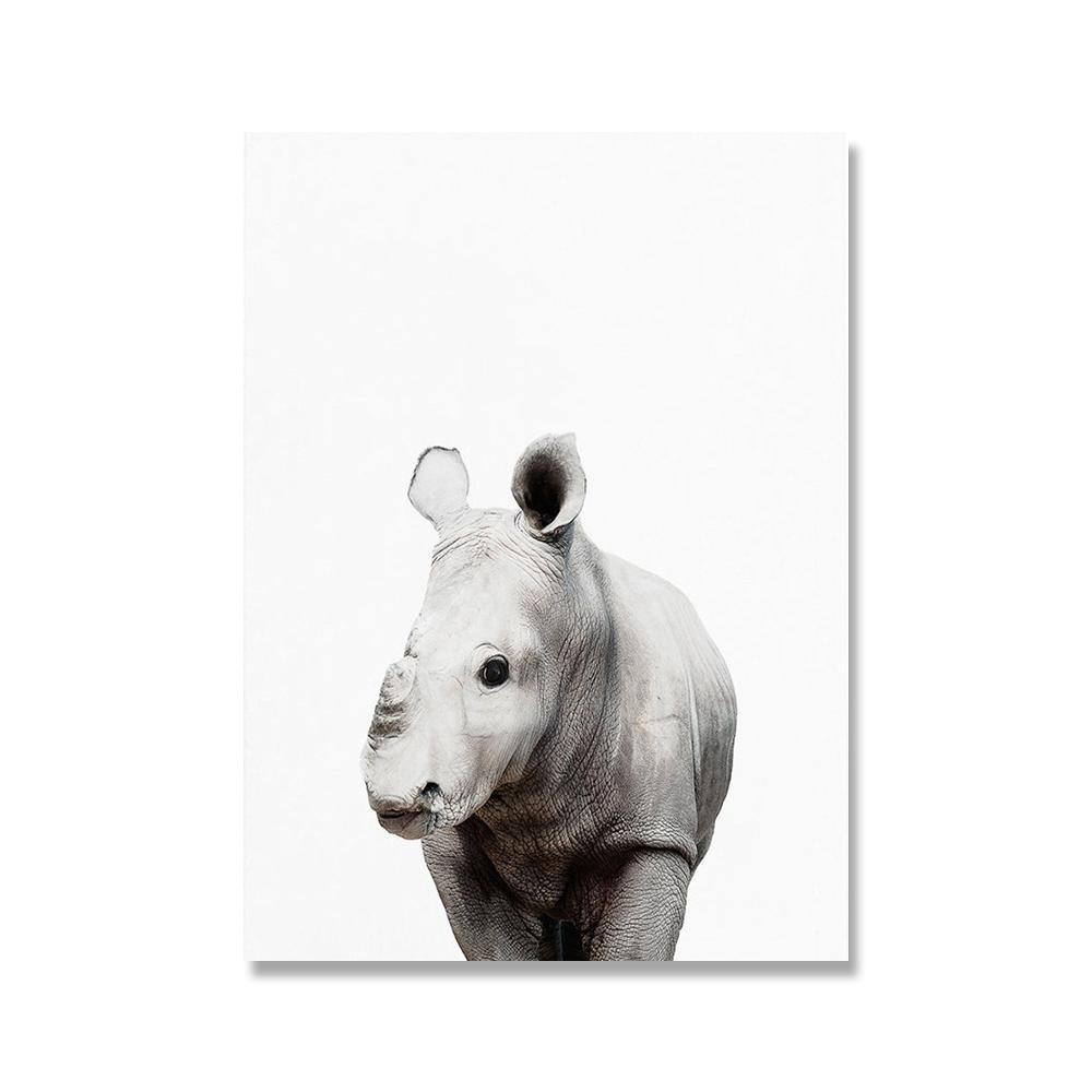 Giraffe Panda Elephant Canvas Poster For Child Nursery Wall Art Picture Print Animal Canvas Painting Nordic Kid Baby Bedroom Art