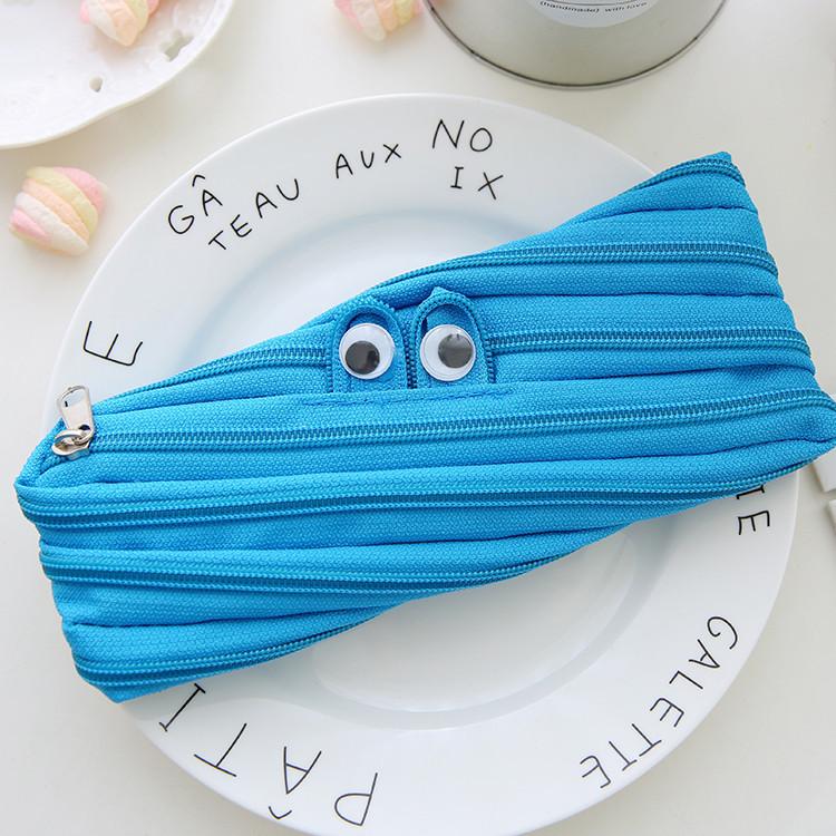 Cute And Stylish Canvas Zipper Pencil Case For School Adorable And Fun Design