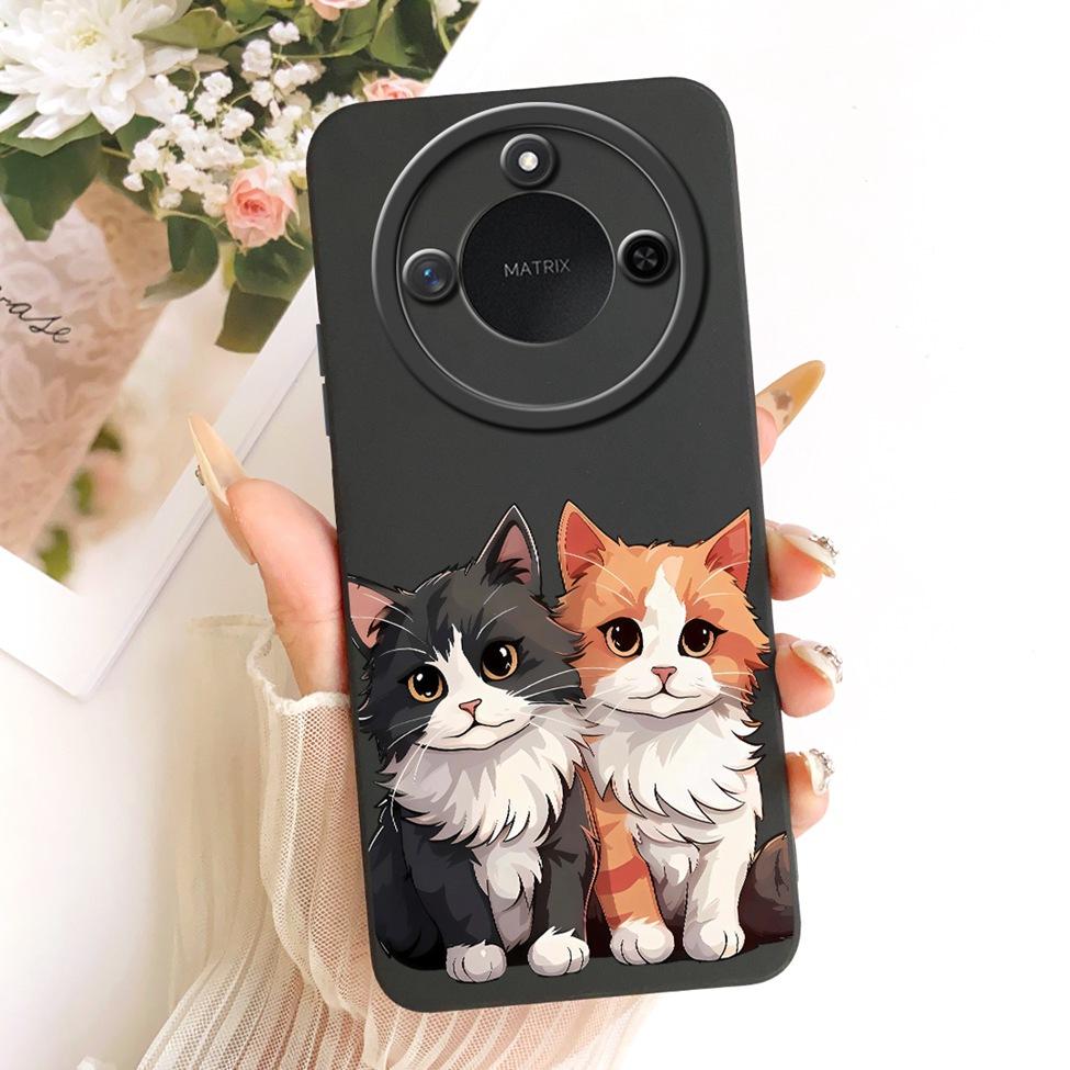 6.8'' For Honor X9c Smart Case Silicone Fashion Luxury Cute Cartoon Painted Cover For Honor X9c Smart Funda