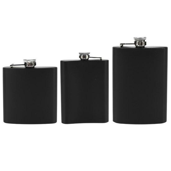 Flagon Rust-proof Leak-proof Good Sealing Smooth Spout U-Shaped Design Anti-drop 6/7/8 Ounces Liquor Flask Fishing Supply