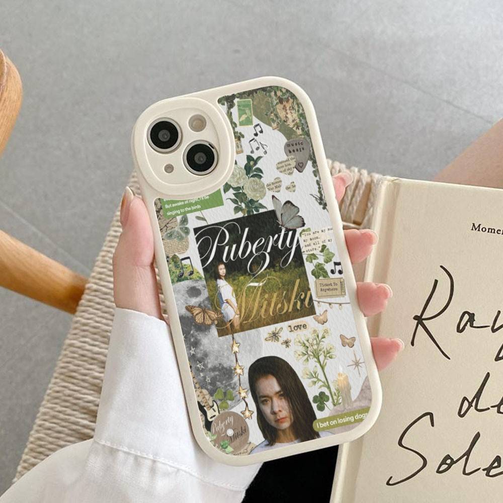 Beliebte Sängerin M-Mitski Für iPhone 16 15 14 16E 13 12 11 Pro Max Plus Handy Lederhülle