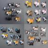 Aimants de réfrigérateur masque 3D créatif chat, pâte magnétique de bureau, décoration de maison, cadeau