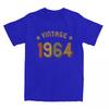 Vintage 1964 60. Geburtstag T-Shirts Männer Frauen Baumwolle Erstaunliche Menschen 60 Jahre Alt Geschenke T-Shirt Kurzarm Geschenkidee