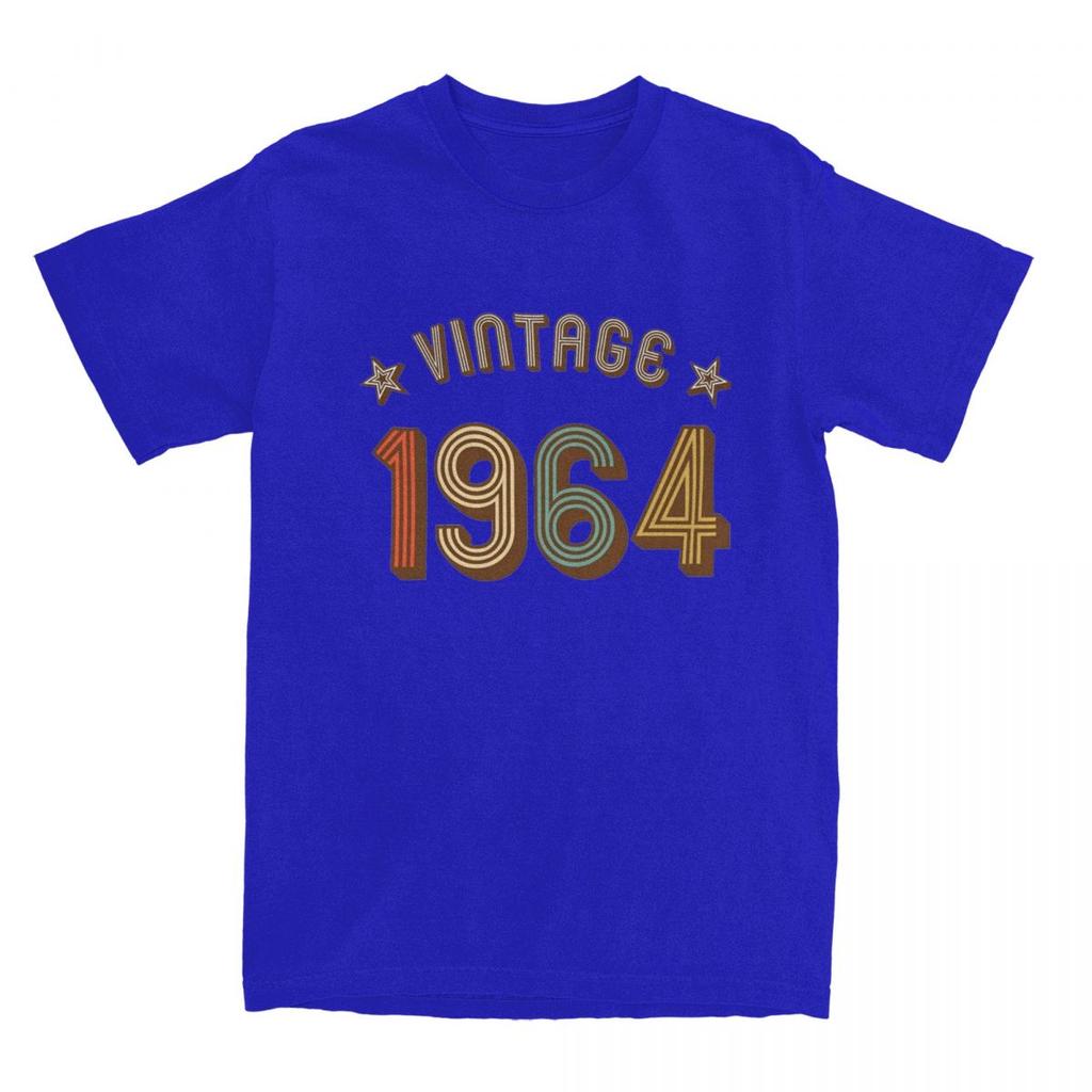 Vintage 1964 60. Geburtstag T-Shirts Männer Frauen Baumwolle Erstaunliche Menschen 60 Jahre Alt Geschenke T-Shirt Kurzarm Geschenkidee