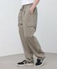 MODERMENT Semi-Wide String Cotton Cargo Pants [Beige]
