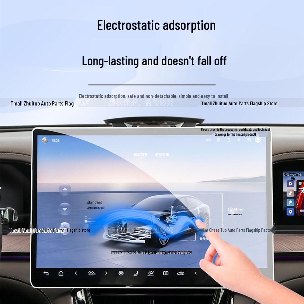 Ninth Gen Toyota Camry (RHD) Gear Shift Console Sticker & Tempered Screen Protector for 26 Models