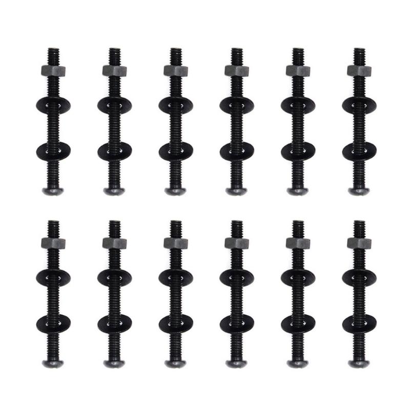 12PCS High Strength Socket Screws High Strength Carbon Steel Brake Cage Screws for Computer Cooling Fan Assembly
