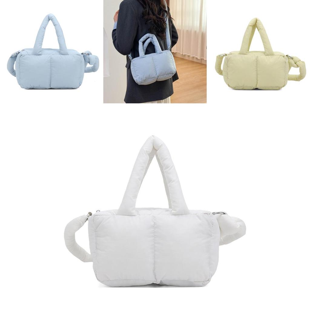 Einfache Damen PU-Handtasche mit Reißverschluss und Innenfächern für den täglichen Gebrauch