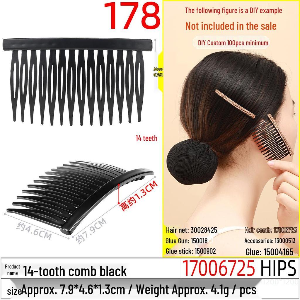 Transparent 26-Tooth Versatile Hair Comb for Women – White DIY Bangs Comb Accessory