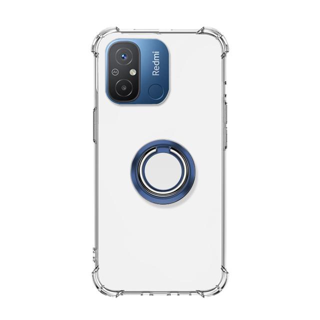 Halka Standı Şeffaf Kılıf Redmi 12C 12 10C 10A 10X 9I 9C 9T 8A 7 6 pro Tutucu Braketi Hava Yastığı Darbeye Dayanıklı Şeffaf Yumuşak Silikon Telefon Arka Kapak