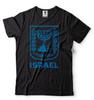 Mens Israel T-shirt Israeli Heritage T-shirt Israel T Shirt