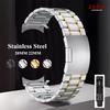 Gebogen Einde Roestvrij Staal Horlogeband Universele Band Vouwbare Veiligheidsgesp Armbandband Mannen 20mm 22mm Horlogeband Accessoires