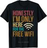 Funny Sarcasm Quote Free WiFi Tshirt Math Equation Novelty Unisexs Clothing Fitness T Shirt Printed Graphic Cotton Tshirt
