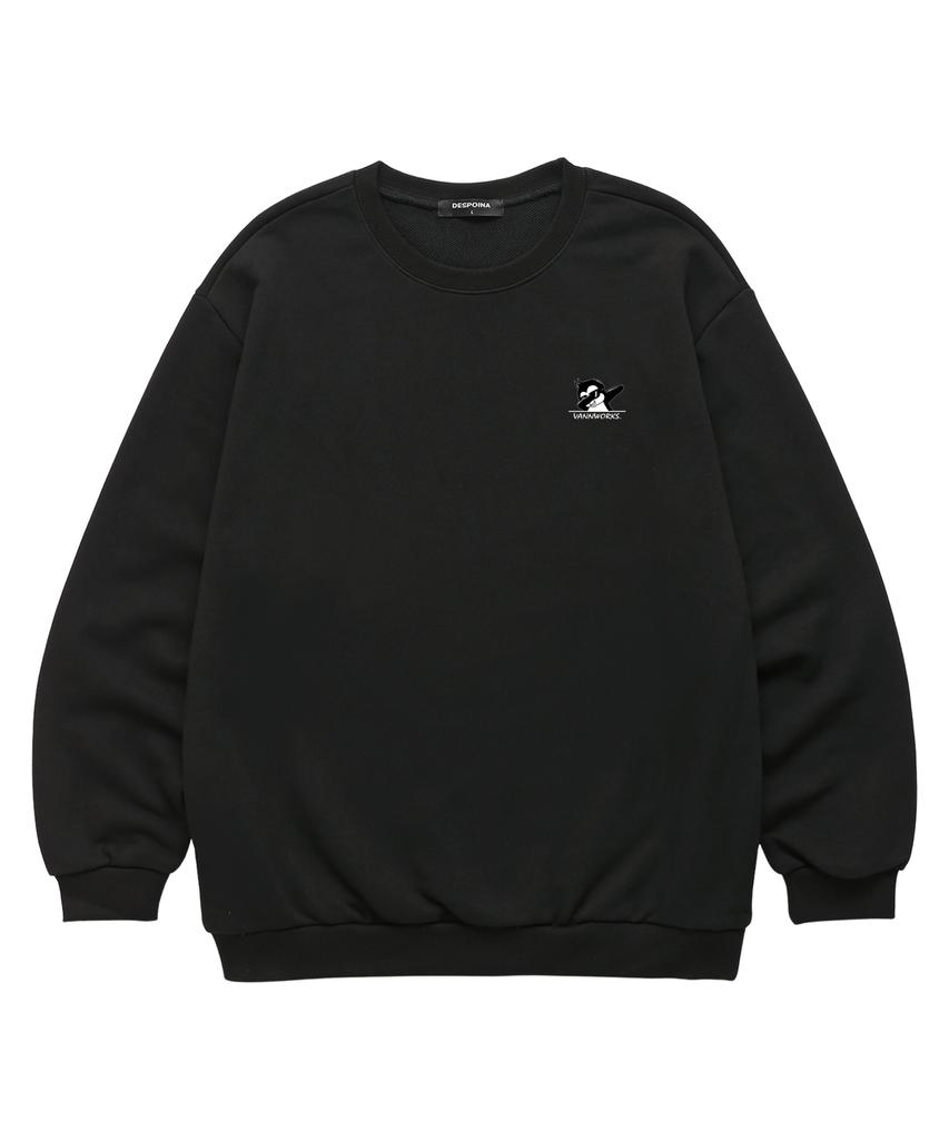 VANNWORKS Penguin Oversized Sweatshirt (Vndts303) Black (Type A)