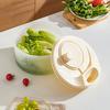 High-Efficiency Salad Spinner Vegetable Dehydrator with Handle BPA Free Easy To Use Manual Vegetable Salad Spinner Drain Basket