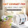 45W 220V Exhaust Fan Home Silent Inline Pipe Duct Fan Bathroom 4"" Extractor Ventilation Kitchen Toilet Wall Air Cleaning