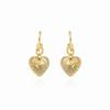 Retro Carved Texture Love Pendant Earrings Female Temperament Earrings