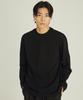 Liua [Signature Cotton] Regular Fit Long Sleeve Tee (Black)