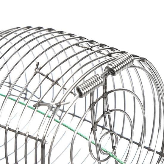 Fishing Bait Cage Reusable Compact Size Rust-proof Wear-resistant with Spring Increase Fishing Rate