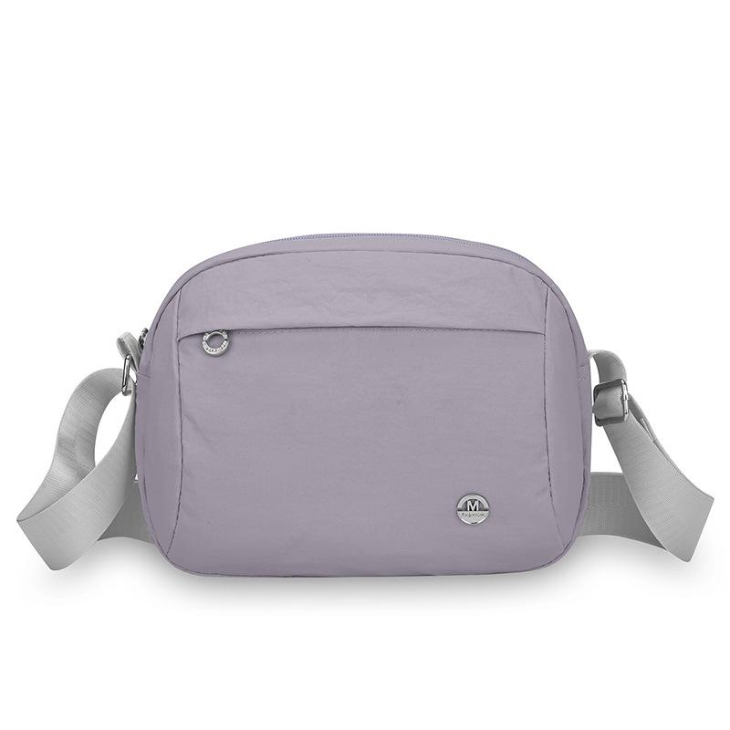 Damen Umhängetasche Einfarbige Outdoor Crossbody Tasche Mehrere Fächer Muttertasche