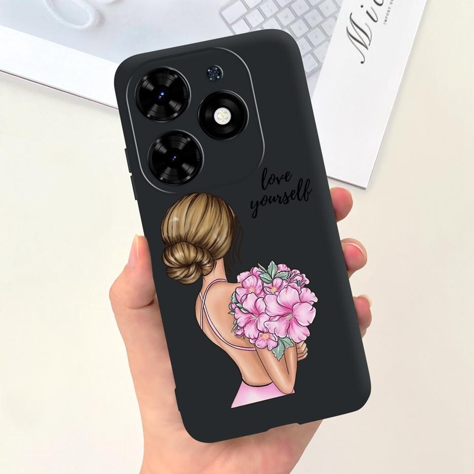 For Tecno Spark Go 2024 Case BG6 New Fashion Candy Painted Cover Soft TPU Phone Case For Tecno Spark Go 2024 Fundas 6.6'' Bumper