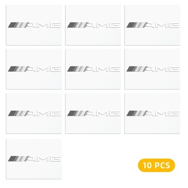 XCEAA1 Hot W204 2025 For Benz AMG 2/5/10pcs 3D Metal Car Interior Decoration Stickers For Mercedes Benz B/C/E/S Class A Class C200L GLC