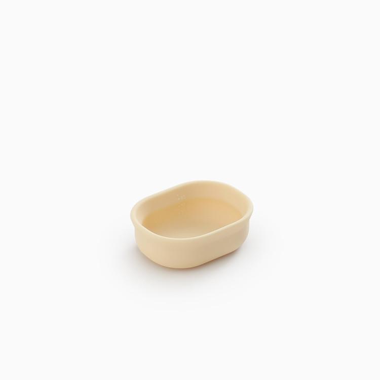 Tackaon 1.2.3 Tigela de cobertura infantil para comida de bebê, utensílios de mesa de silicone para bebê, recipiente de armazenamento, tigela autodirecionada