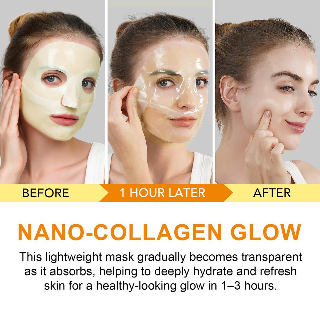 Collagen Mask Hydrating And Moisturizing Non-Greasy Gel Texture Sheet Mask 4P Set 10ml