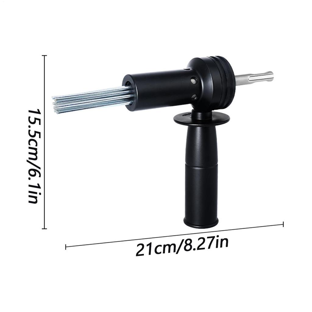 Electric Hammer Needle Scaler Adapter 18 Needles Heavy Duty Tools Alloy Steel Rust Remover For Drilling Tile Preparation Home