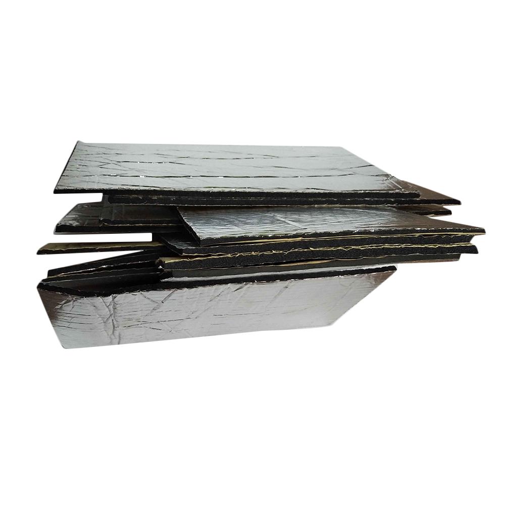 12PCS 5mm Car Firewall Sound Deadener Heat Insulation Audio Noise Insulation Deadening Material Mat Pad
