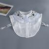 Fashion  New Fake Collar Shirt Women White Black Lace Collars Detachable For Women Blouse Lapel Shirt False Collar Woman