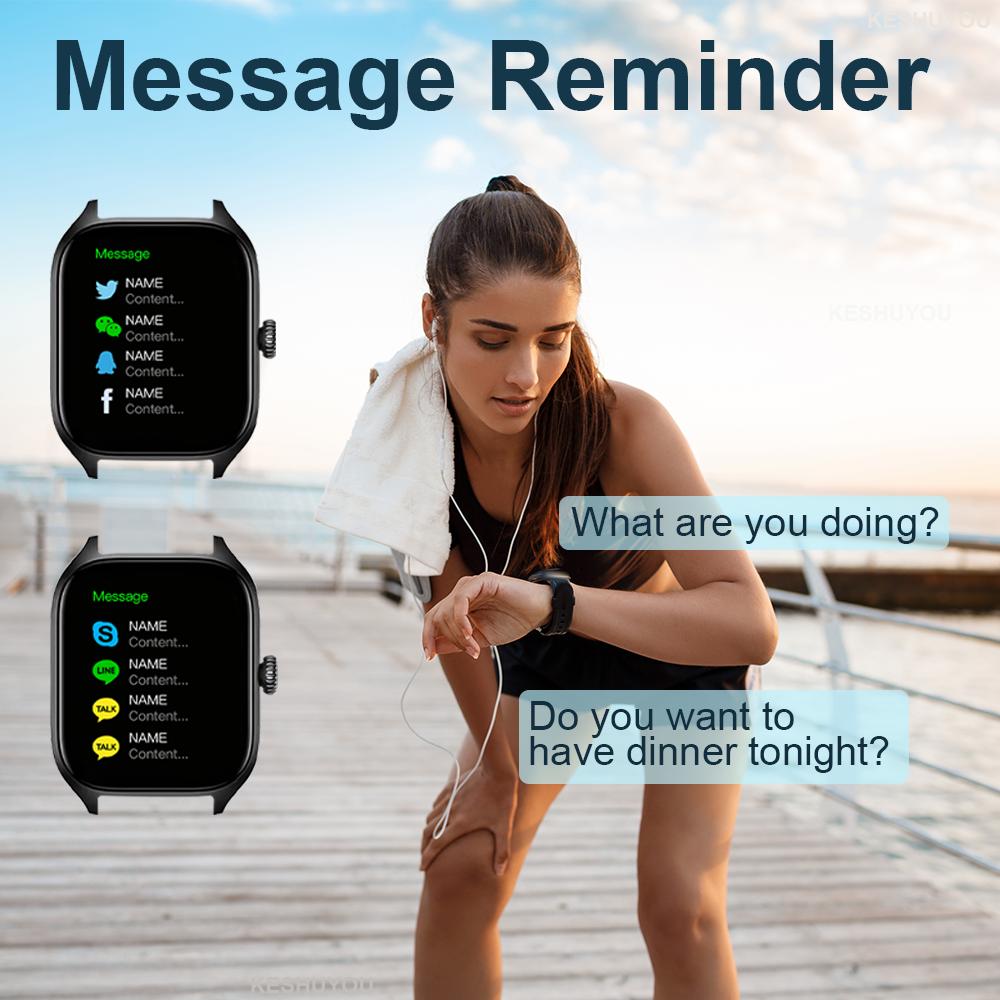 H9 New Smart Watch 2.01 Inch HD Display Answer Make Call Message Preview Sport Modes DIY Dial Weather Forecast for Men Women