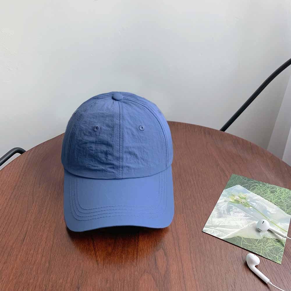 Solid Color Quick-Drying Baseball Cap Anime Peaked Cap Versatile Solid Color Sun Hat Girl