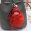 Pompom Sleeping Baby Keychain Cute Fluffy Plush Doll Keychains
