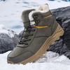 Men's Snow Boots for Men Casual Winter Shoes Platform Non-slip Warm Fur Ankle Boots Plush Combat Outdoor Hiking Motorcycle Boots