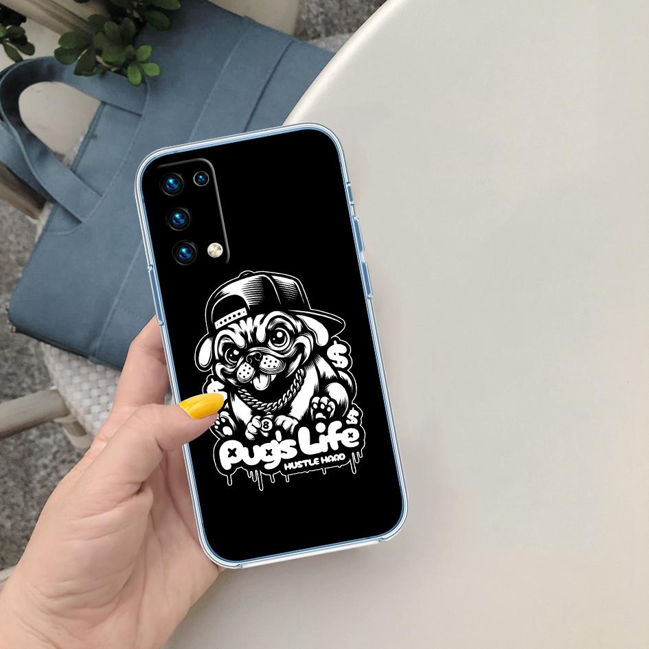CJ90 Pug Dog Phone Case for Motorola Moto G10 G20 G30 G31 G32 G34 G35 G41 G42 G50 G51 G52 G55 G60 G60S G62 G71 G72 G75