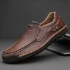 Men's Genuine LeatherCasual Shoes Breathable Moccasins Men Business Flats Shoes Driving Shoes Mens Moccasin