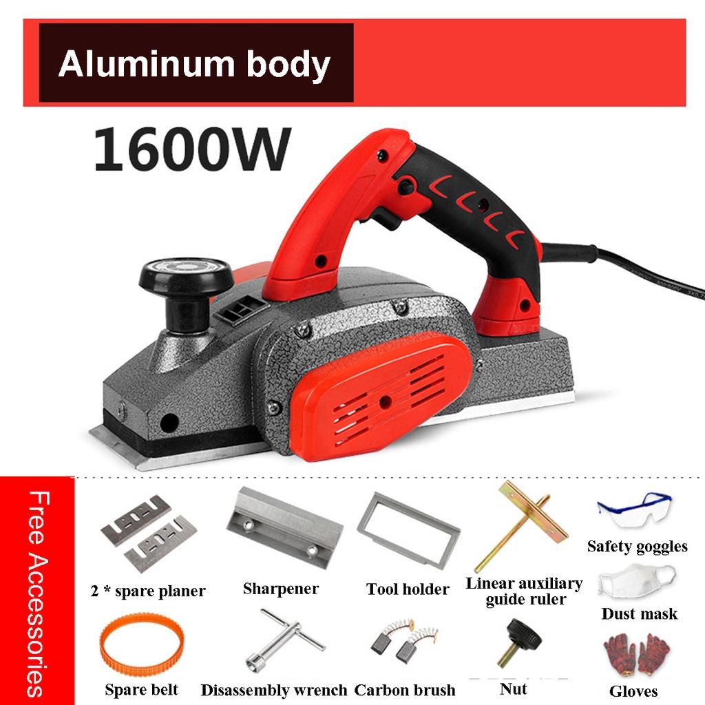 1800W/1600W/1200W Electric Planer Carpentry Tools 220V Woodworking Multi-function Household Hand Plane Wood Cutting Planing Machine