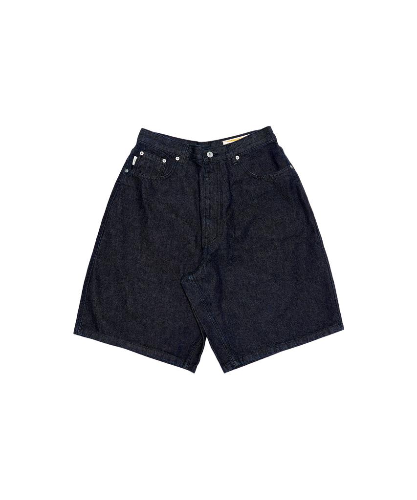 HELLO SUNRISE Hs Wide Shorts Denim Pants_Navy