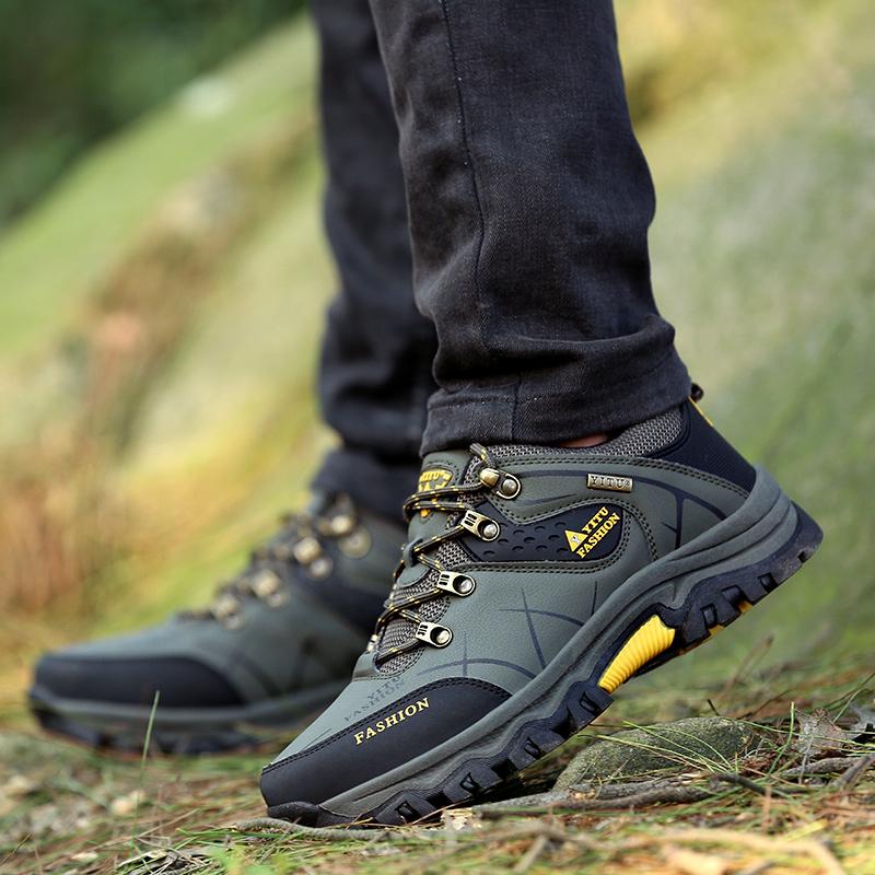 Mountaineering autumn and winter sports leisure work wear-resistant height-increasing labor insurance shoes