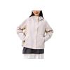 Sports Lifestyle Series Solid Color Zip-Up Hooded Comfortable Breathable Versatile Casual Jacket Women Jackets 162517611S-3