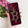 For Samsung Galaxy M13 Case SM-M135F Cover Cute Letter Crown Soft Slim Capa Silicone Back Cover For Samsung M23 M33 M53 5G Funda