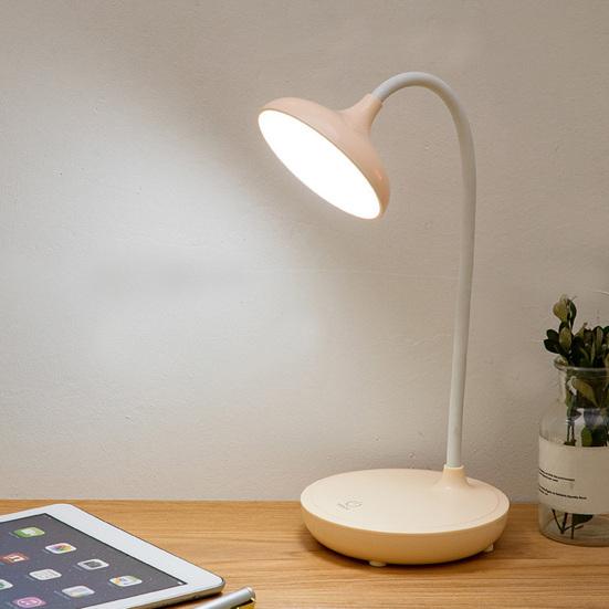 Desk Lamp Flexible Flicker-Free Eye Protection Hose Design Non-Glaring Ultra-Bright Illumination ABS Blue-light