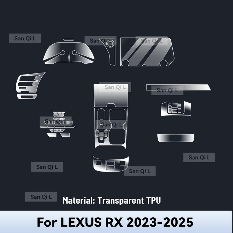 TPU Transparent Pentru LEXUS RX 2024 2025 Console Centrală Mașină Tablou de Bord Media Navigație Protector Anti-zgârieturi Folie Interioară