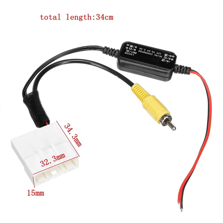 For Toyota Original Reversing Camera To GPS Head Unit Cable 24 Pin Adapter Wire