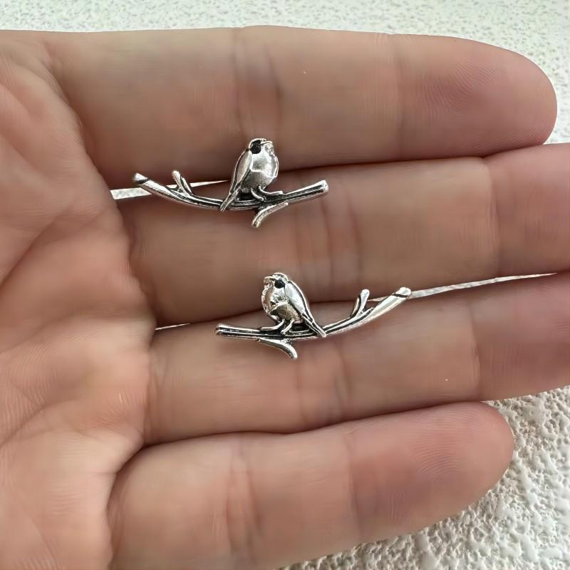 Retro Colorful Bird Earrings: High-End Versatile Animal Jewelry for Women