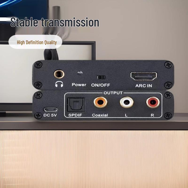 Adaptateur DAC HDTV/ARC Canal de Retour Audio: Convertisseur Optique, Coaxial, Casque 3,5 mm