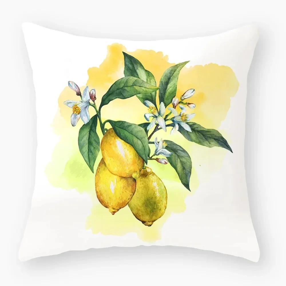 Fashionable and Simple Cute Flower Owl Print Square Decoration Home Cartoon Pillow Case Pillow Luxury Cushion Cover